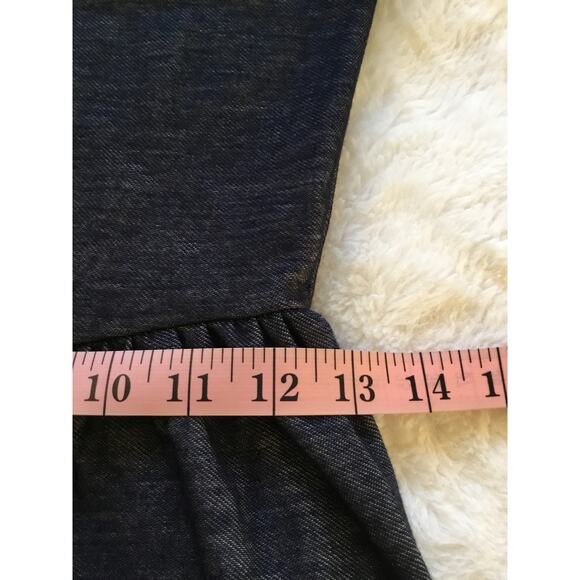 BeBop Blue Denim V-Neck Sleeveless Dress - Picture 9 of 13